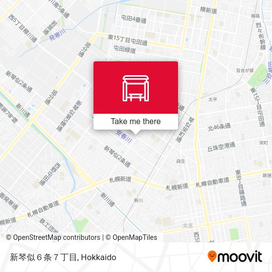 新琴似６条７丁目 map