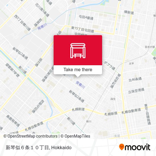 新琴似６条１０丁目 map