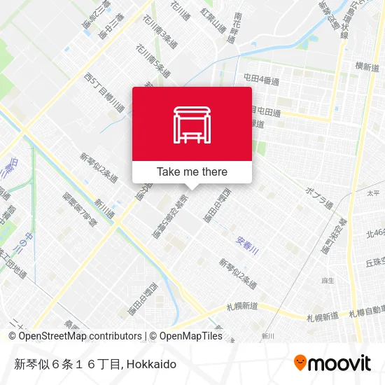 新琴似６条１６丁目 map
