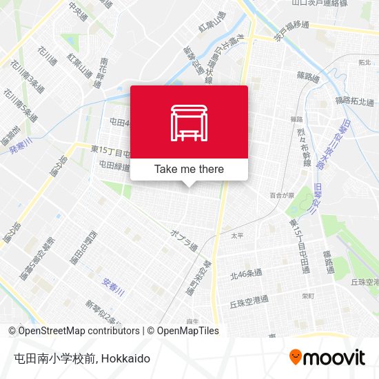屯田南小学校前 map