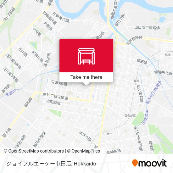 ジョイフルエーケー屯田店 map