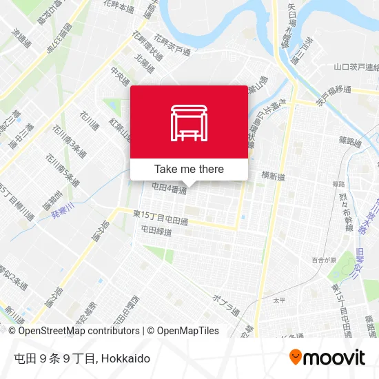 Tonden 9-jo 9-chome map