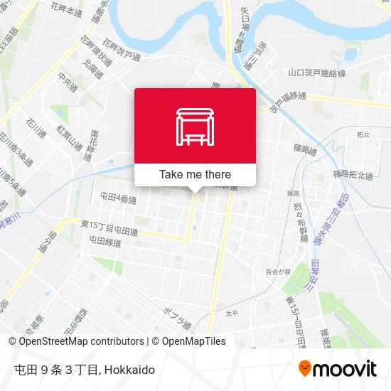 Tonden 9-jo 3-chome map