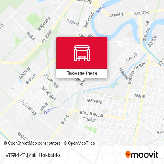 紅南小学校前 map