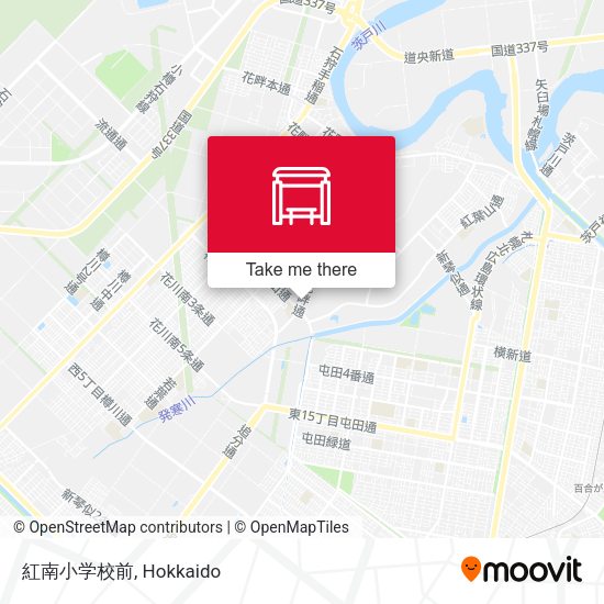 紅南小学校前 map