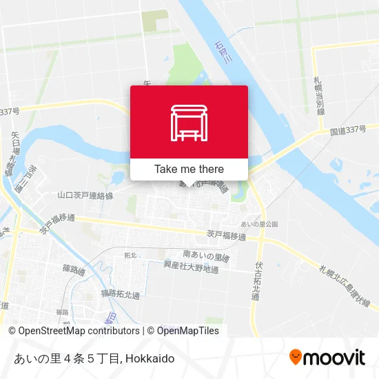 あいの里４条５丁目 map