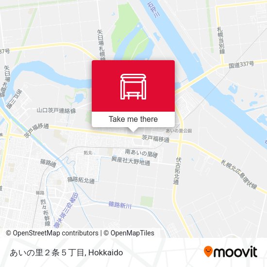 あいの里２条５丁目 map