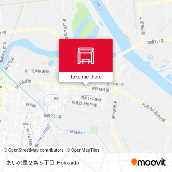 あいの里２条５丁目 map