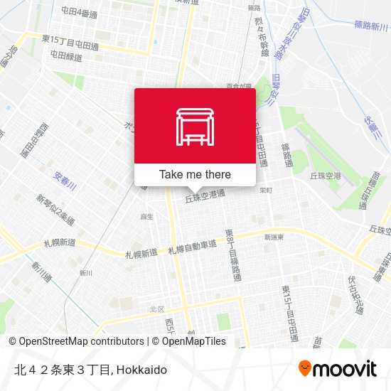 北４２条東３丁目 map