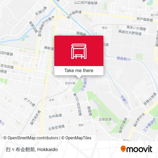 烈々布会館前 map