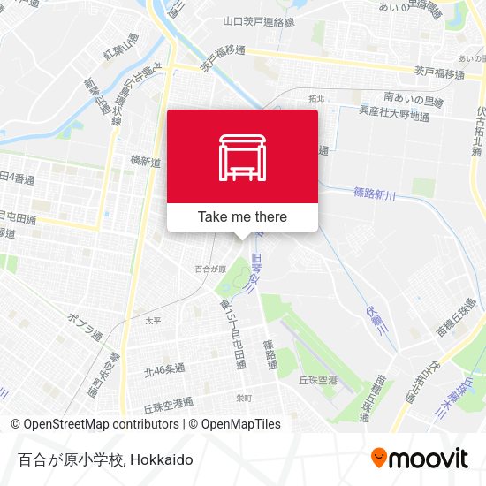 百合が原小学校 map