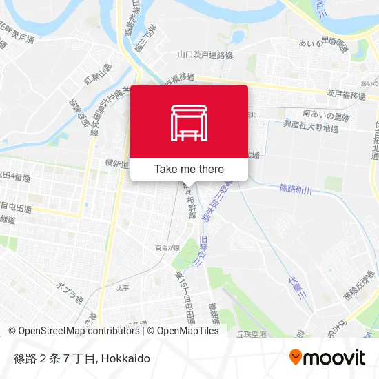 Shinoro 2-jo 7-chome map