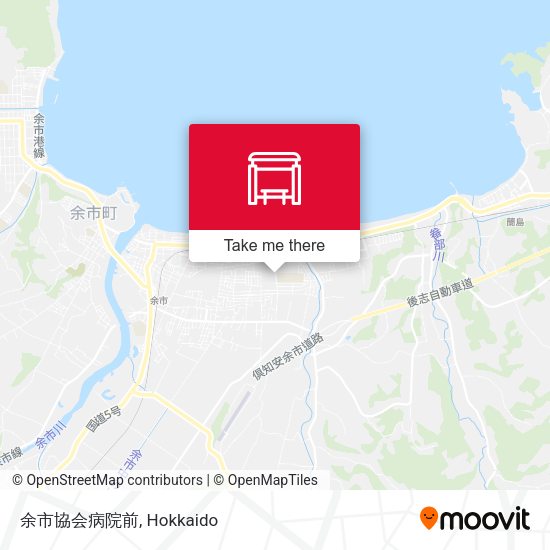 余市協会病院前 map