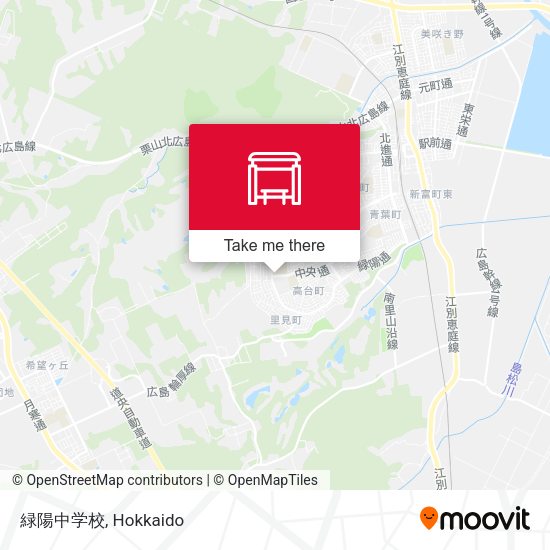 緑陽中学校 map