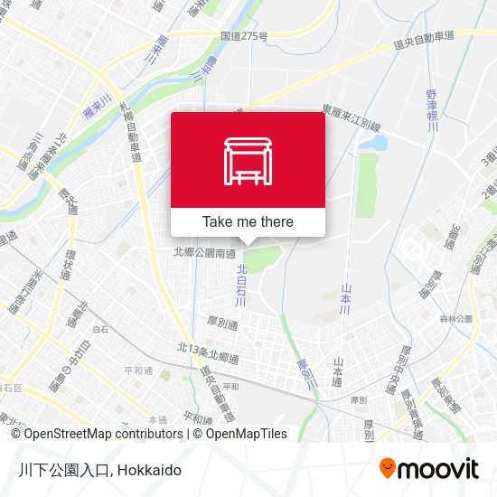 川下公園入口 map