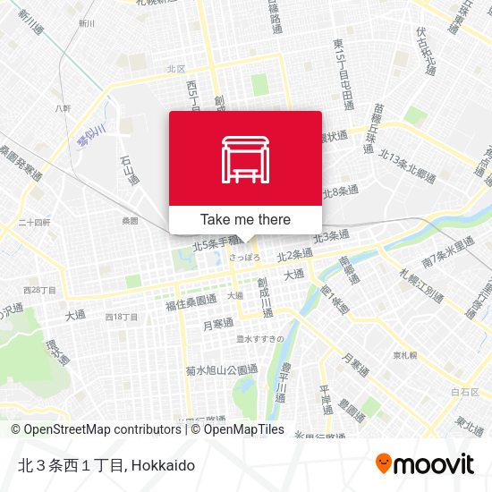北３条西１丁目 map