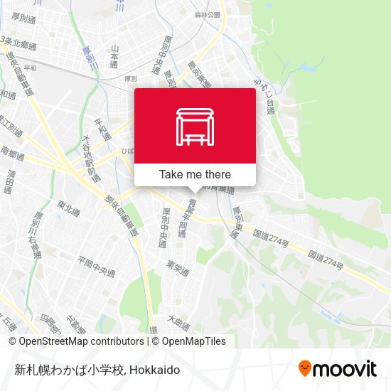 新札幌わかば小学校 map