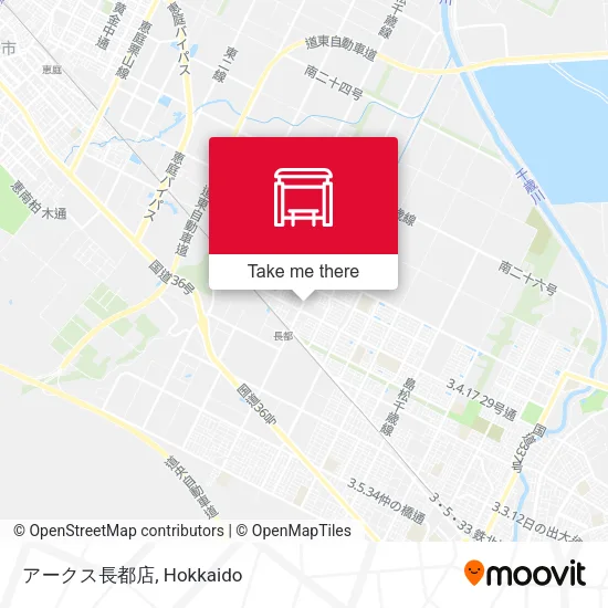アークス長都店 map