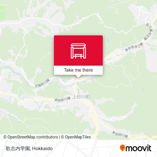 歌志内学園 map