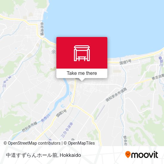 中道すずらんホール前 map