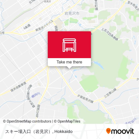 スキー場入口（岩見沢） map