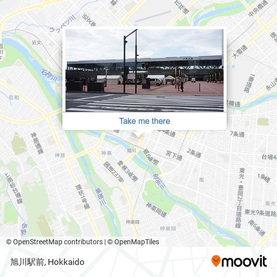 旭川駅前 map