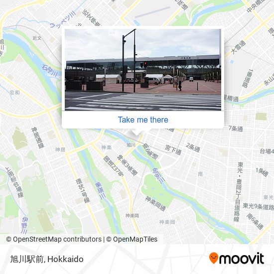 旭川駅前 map
