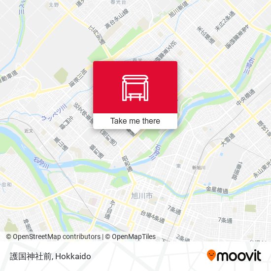 護国神社前 map