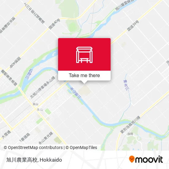 旭川農業高校 map