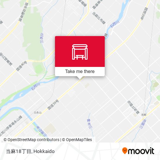 当麻18丁目 map