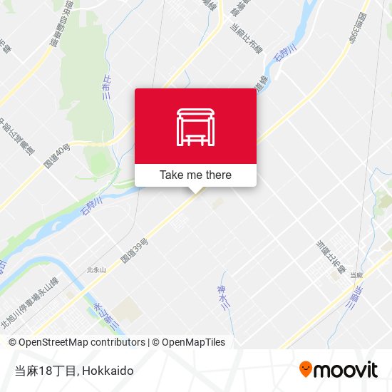 当麻18丁目 map