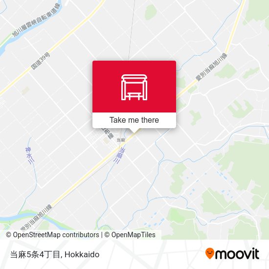 当麻5条4丁目 map