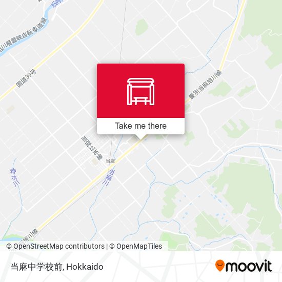 当麻中学校前 map