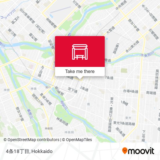 4条18丁目 map