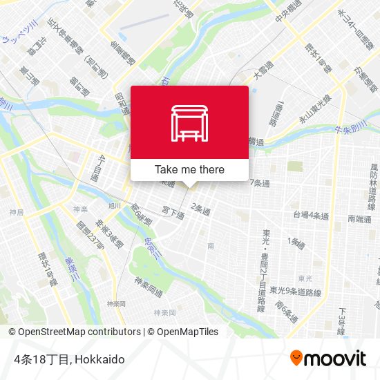 4条18丁目 map