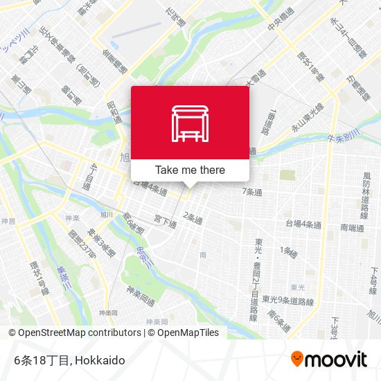 6条18丁目 map