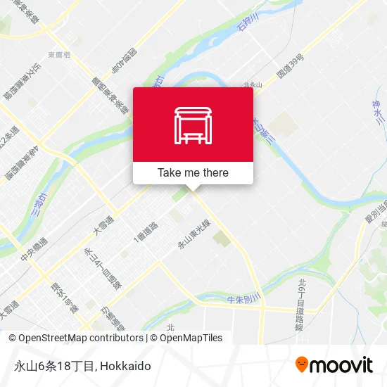 Nagayama 6-jo 18-chome map