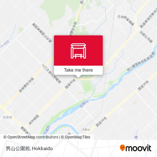 男山公園前 map