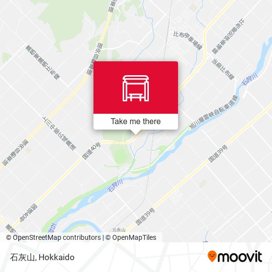 石灰山 map