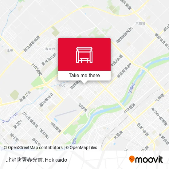 北消防署春光前 map