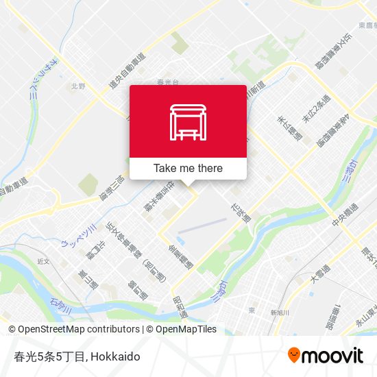 春光5条5丁目 map