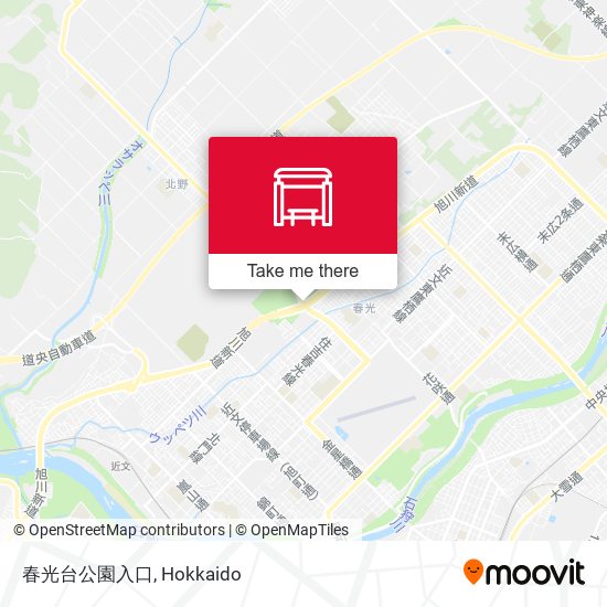 春光台公園入口 map