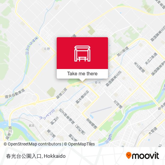 春光台公園入口 map