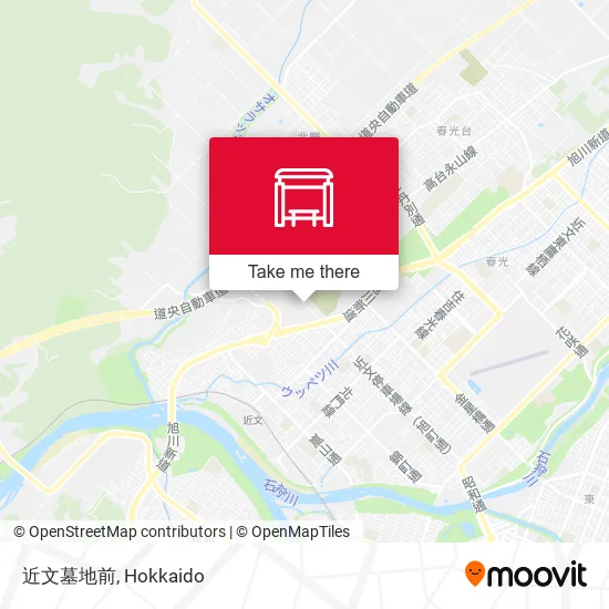 近文墓地前 map