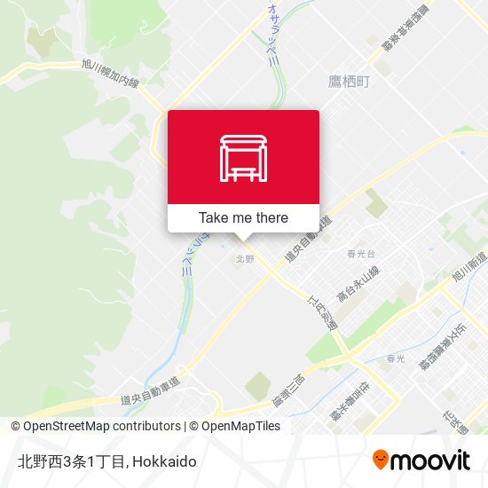 北野西3条1丁目 map