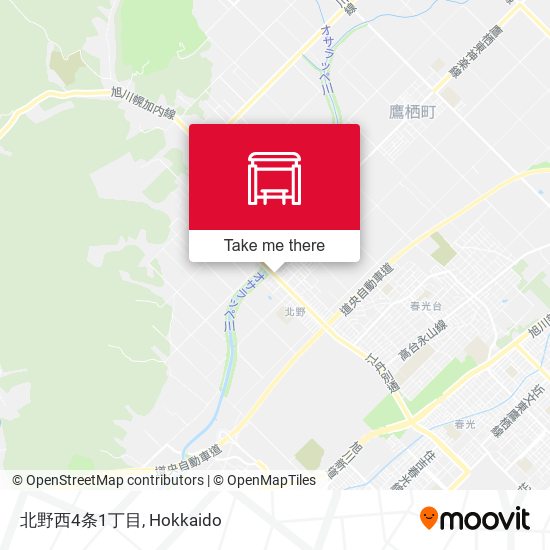 北野西4条1丁目 map