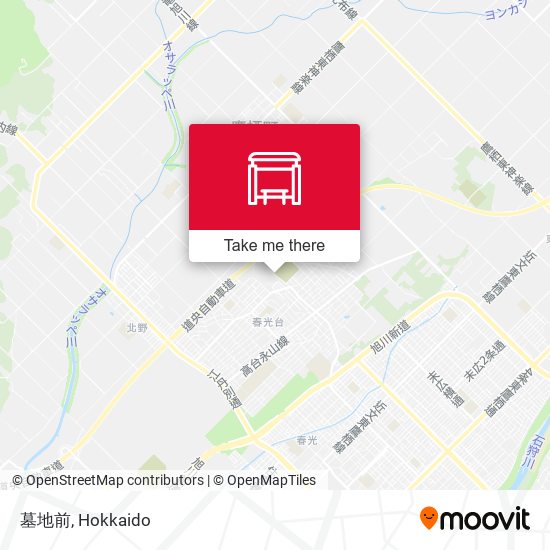 墓地前 map