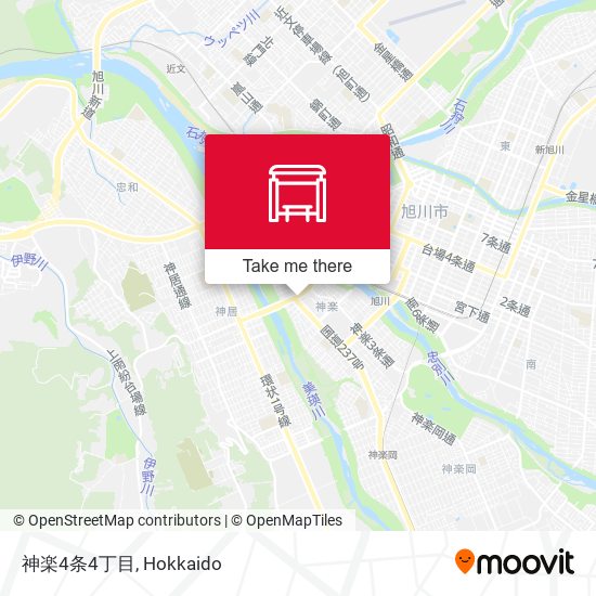神楽4条4丁目 map