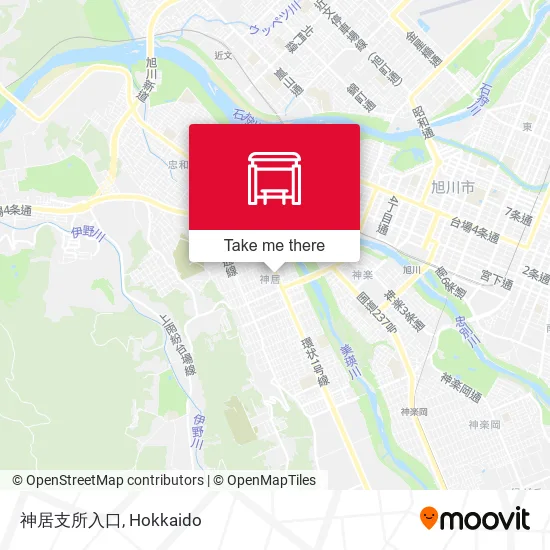 神居支所入口 map