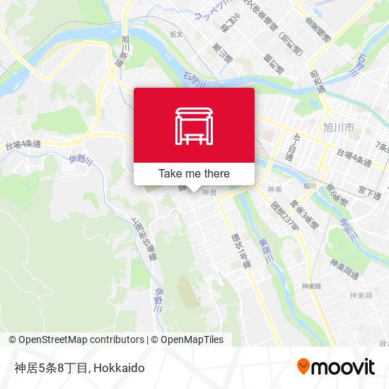 神居5条8丁目 map